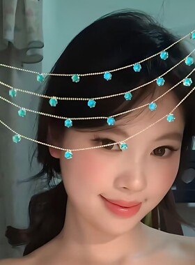 适合春天的项链！蓝色锆