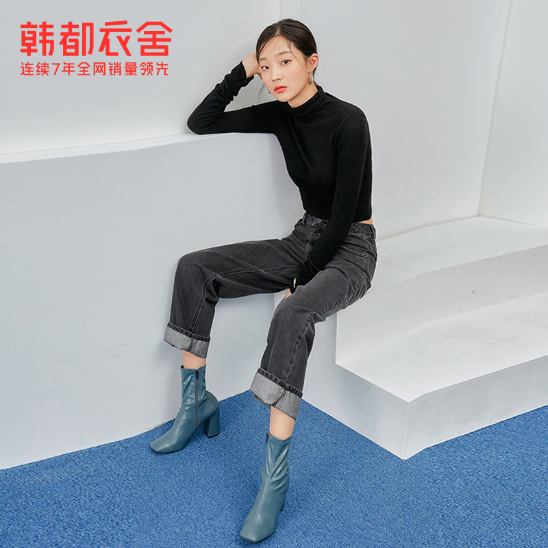 韩都衣舍2020韩版秋装新款胜牛仔裤 韩都衣舍牛仔裤