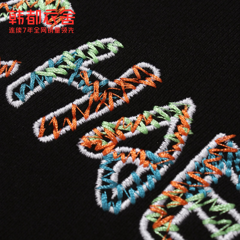 韩都衣舍2020秋装新款韩版字母卫衣 韩都衣舍卫衣/绒衫