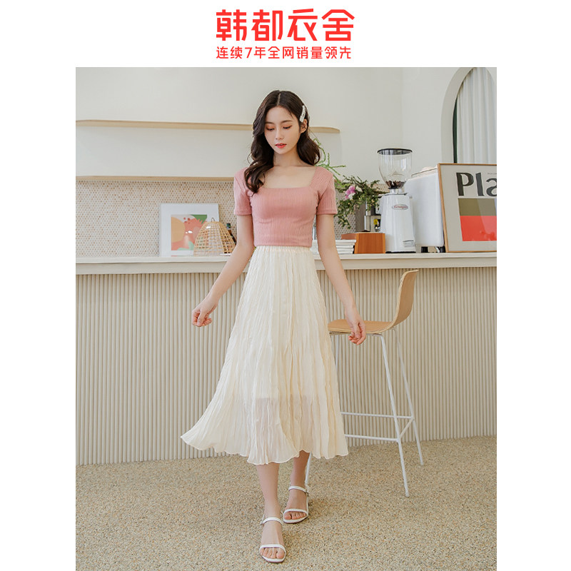  韩都衣舍柔朵半身裙