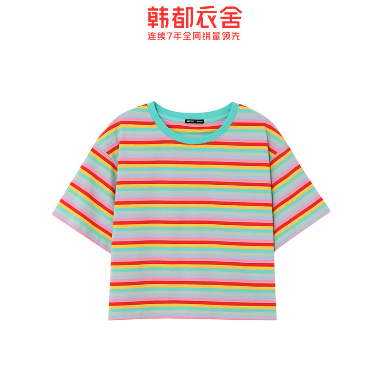 韩都衣舍2020年夏装新款宽松女t恤 韩都衣舍敏丽T恤