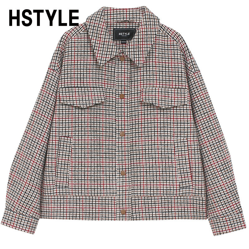  韩都衣舍毛呢外套