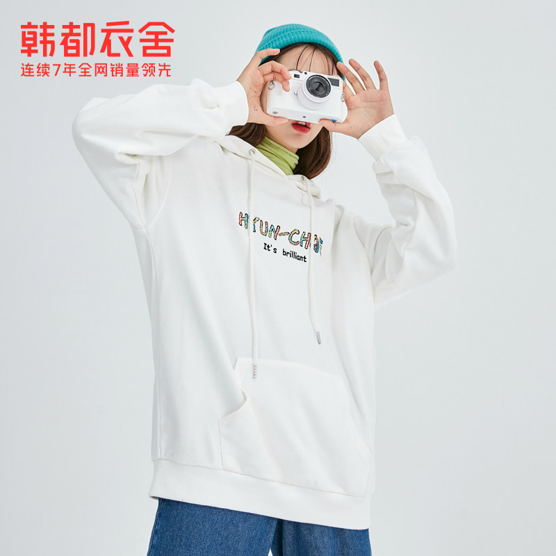 韩都衣舍2020秋装新款韩版字母卫衣 韩都衣舍卫衣/绒衫