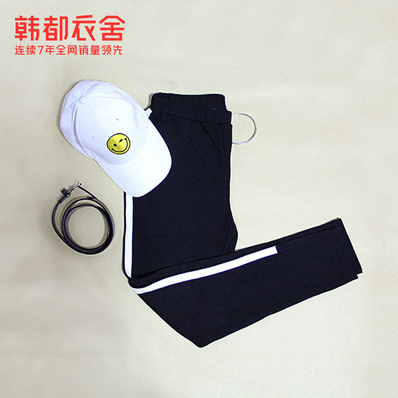 韩都衣舍旗舰店2021秋装学生休闲裤 韩都衣舍锦鑫通达休闲裤