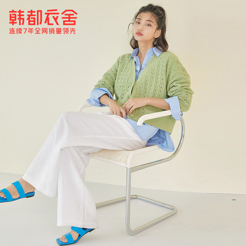 韩都衣舍2020秋季新款韩版风针织衫 韩都衣舍毛针织衫