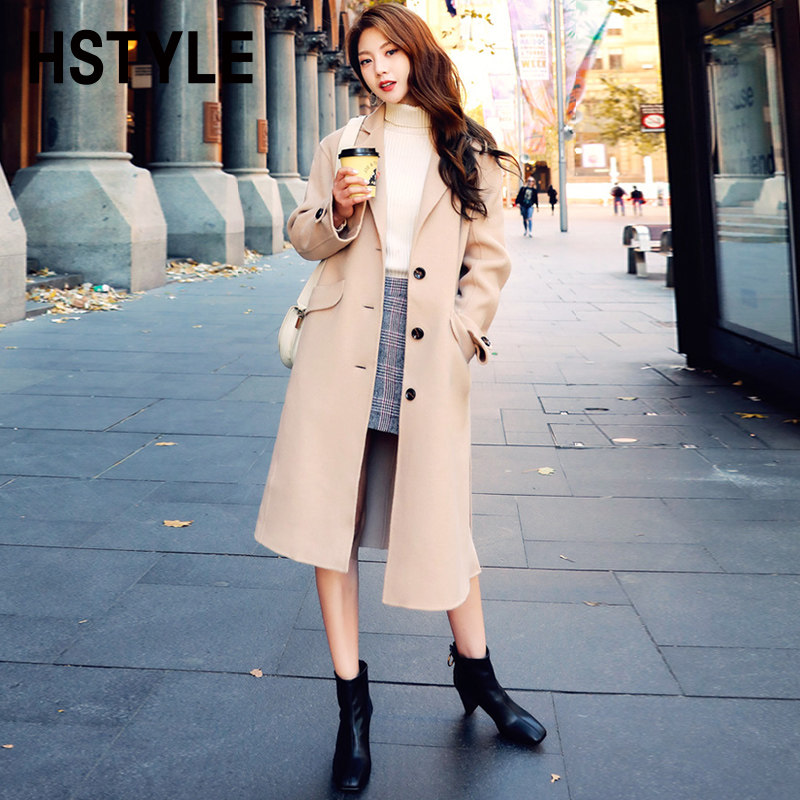  韩都衣舍毛呢外套