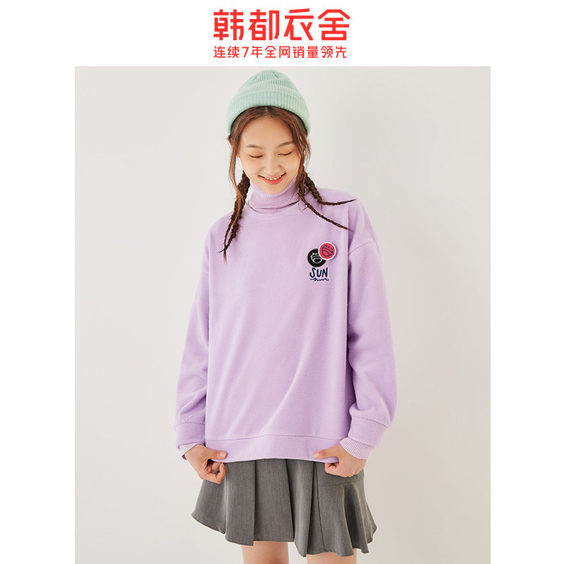 韩都衣舍2020秋季新款宽松韩版卫衣 韩都衣舍卫衣/绒衫