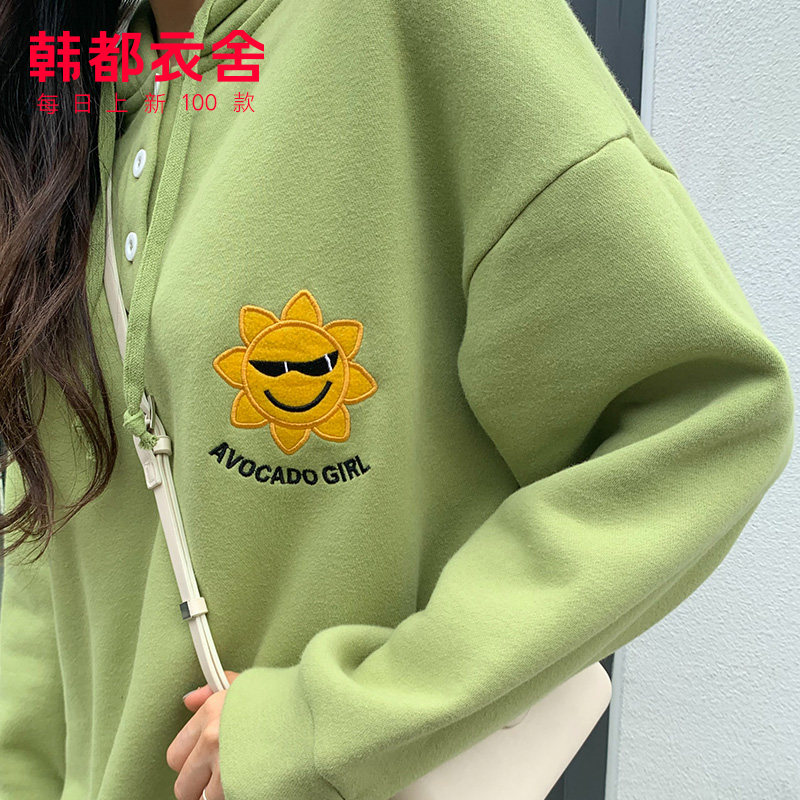 韩都衣舍2020春新款韩版bf风卫衣 韩都衣舍嗒嗒连衣裙