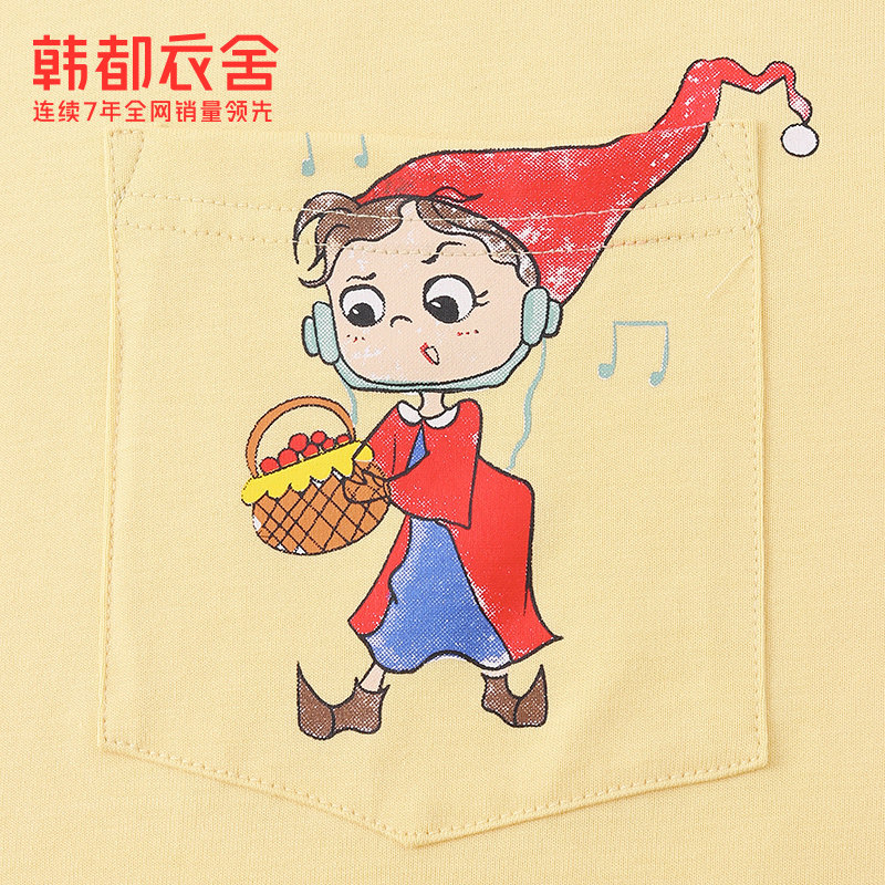 韩都衣舍宽松短袖2022夏季新款t恤 韩都衣舍T恤