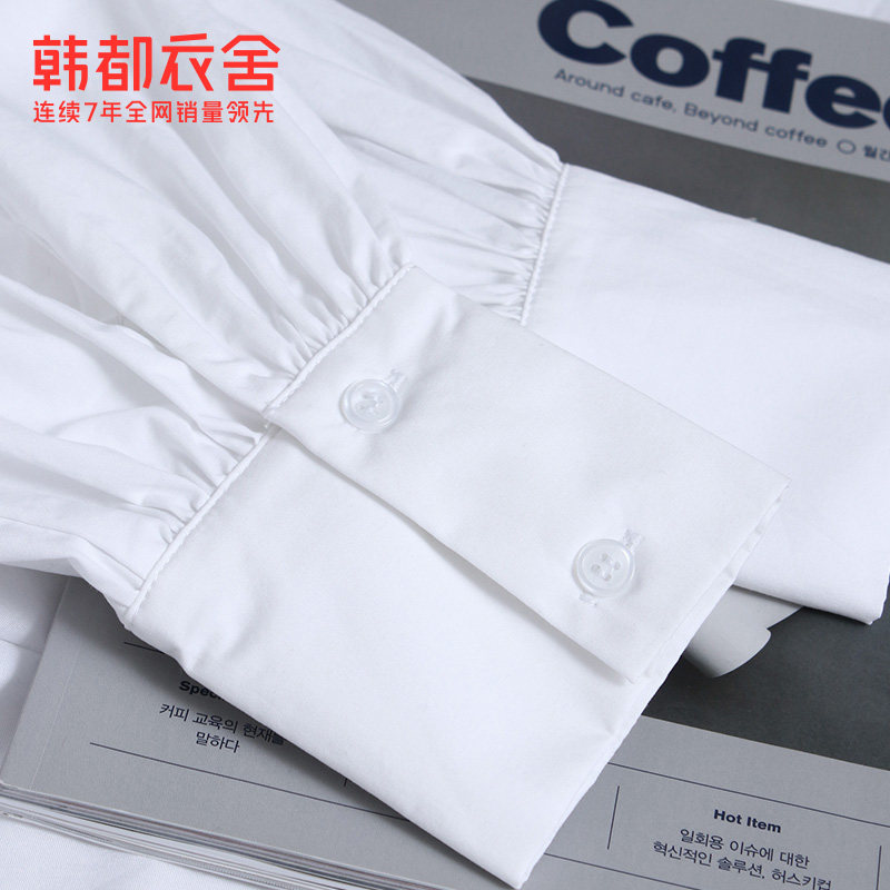 韩都衣舍2020秋季新款宽松小众衬衫 韩都衣舍衬衫