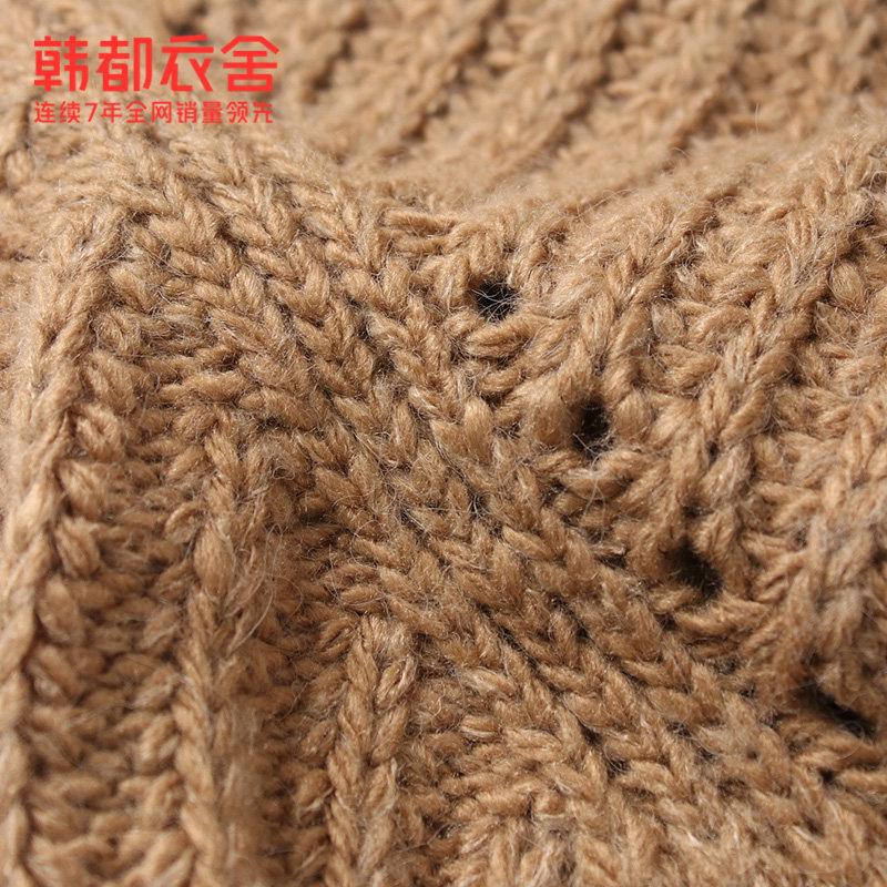 韩都衣舍2020秋新款韩版套头风毛衣 韩都衣舍秀衣莲毛衣