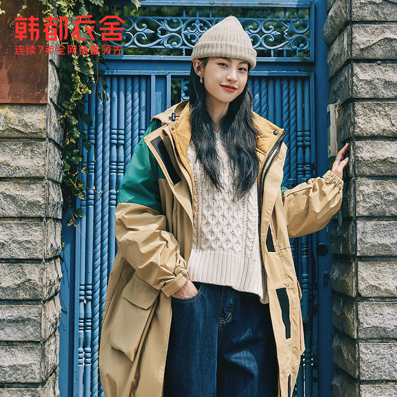 韩都衣舍2021年新款韩版工装羽绒服 韩都衣舍羽绒服