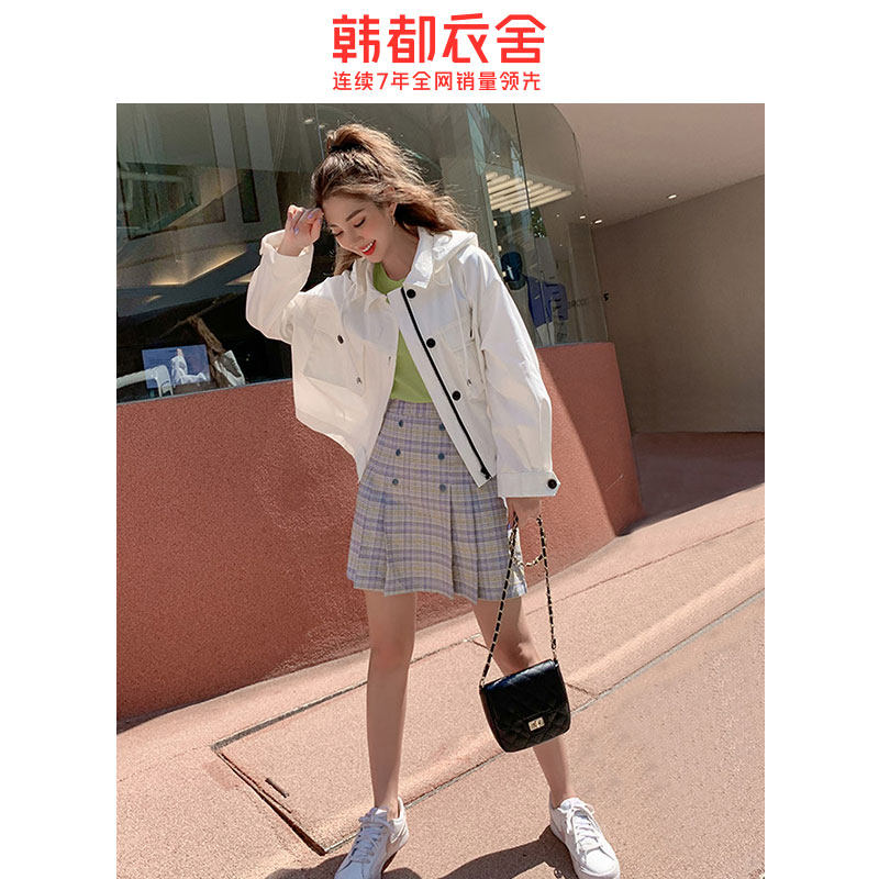 韩都衣舍2020新款韩版宽松小短外套 韩都衣舍敏丽短外套