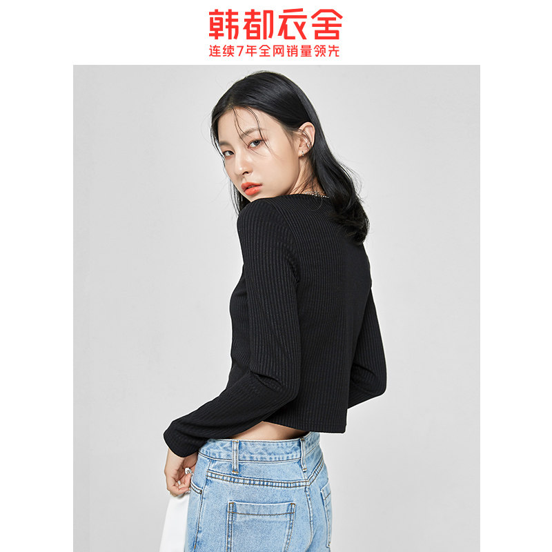 【限时39元】韩都衣舍2020秋女针织衫 韩都衣舍毛针织衫