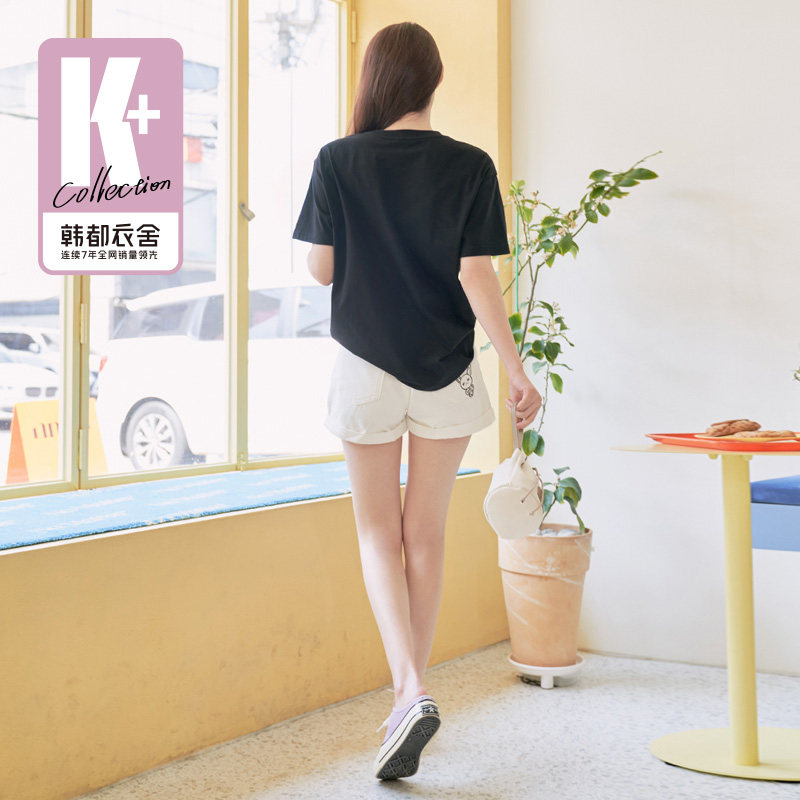 韩都衣舍2022韩版夏装新款宽松t恤 韩都衣舍T恤