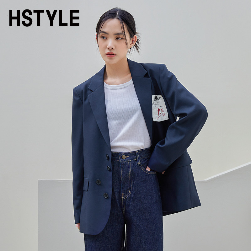 韩都衣舍2022年秋冬新款外套休闲 韩都衣舍西装