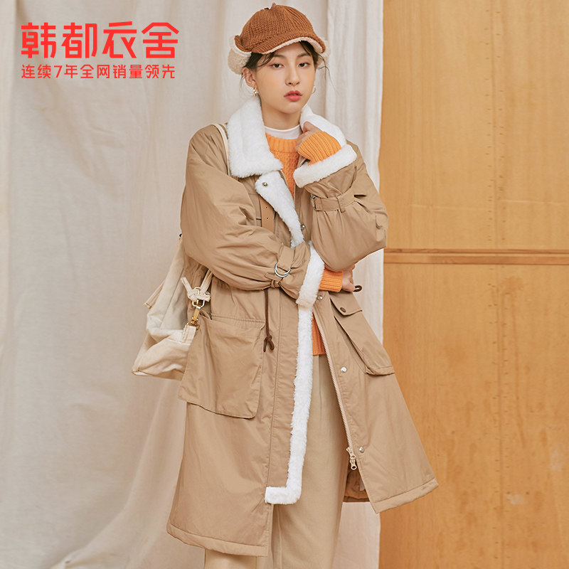 韩都衣舍冬季新款派克ins棉服 韩都衣舍棉衣/棉服