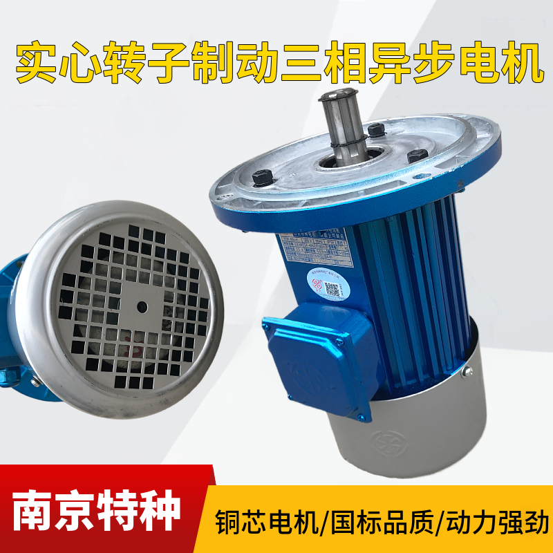 南京特种软启动电机YDE80 2-4/0.8kw 90L-4 1.5kw三相异步制动 - 图2