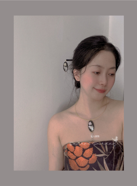 小众设计螺钿锁骨链项圈