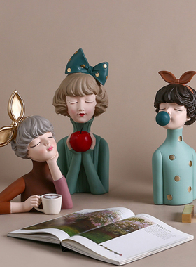 ins人物客厅电视柜礼品桌面摆件