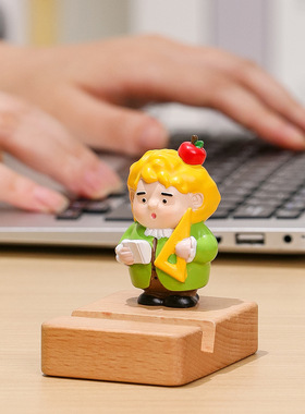 鲁迅孔子考神附体学习支架小摆件