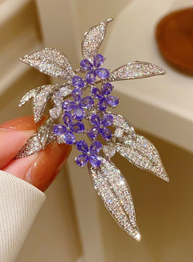 法式优雅高级感桂花胸针女