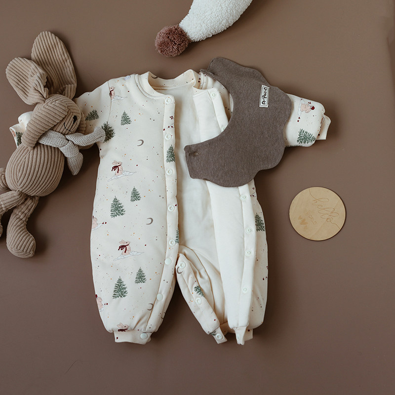 婴姿宝宝棉服秋冬款新生婴儿衣服夹棉连体衣保暖棉衣加厚棉袄冬装,淘宝优惠券,粉丝福利购,淘宝优惠卷