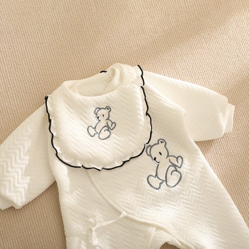 新生婴儿儿衣服连体衣冬季加厚保暖内衣纯棉宝宝满月爬服初生哈衣,淘宝优惠券,粉丝福利购,淘宝优惠卷