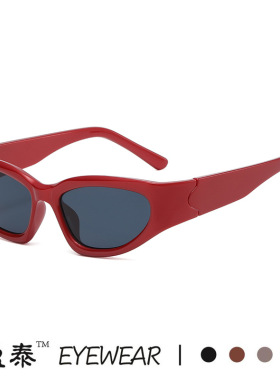 千禧未来感新款Y2K辣妹太阳镜 骑行朋克运动网红墨镜女跨境潮眼镜