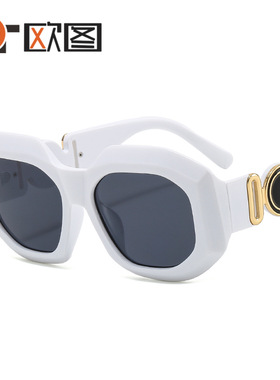 新款摩登特色眼镜欧美小框修脸街拍复古ins男女士太阳镜M422墨镜