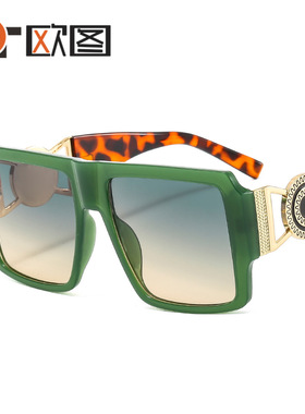 大框欧美ins修脸街拍网红跨境太阳镜机车朋克个性时尚男女大墨镜