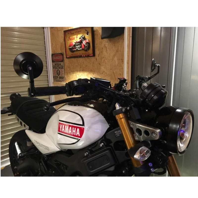 适用本田190SS CB650R/F改装咖啡cafe racer端子后视镜手把复古镜 - 图2