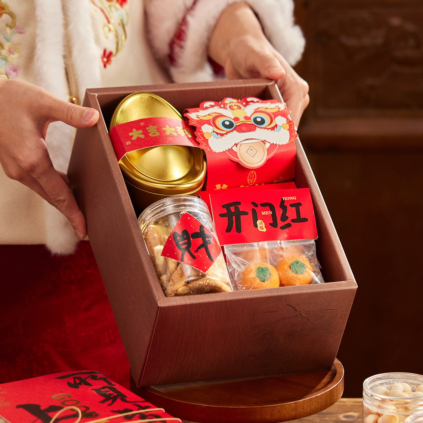 新年礼盒包装盒2026年马年春节新款手提大礼包年货坚果零食包装盒,淘宝优惠券,粉丝福利购,淘宝优惠卷