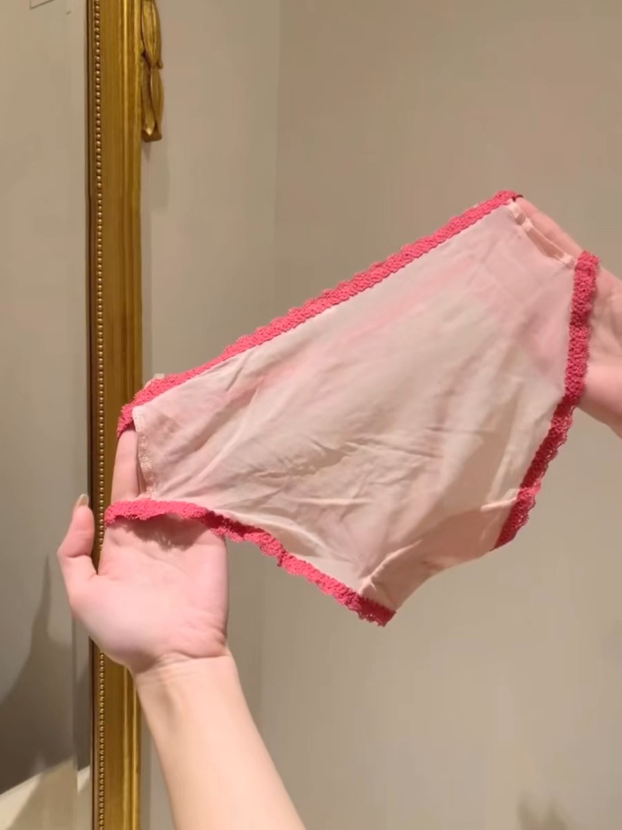 可爱小桃心！惊艳到我的法式甜美芭比玫粉~网纱包臀低腰女士内裤~,淘宝优惠券,粉丝福利购,淘宝优惠卷