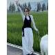 Halter neck vest ເສື້ອທີເຊີດກາງເກງຂາກວ້າງ