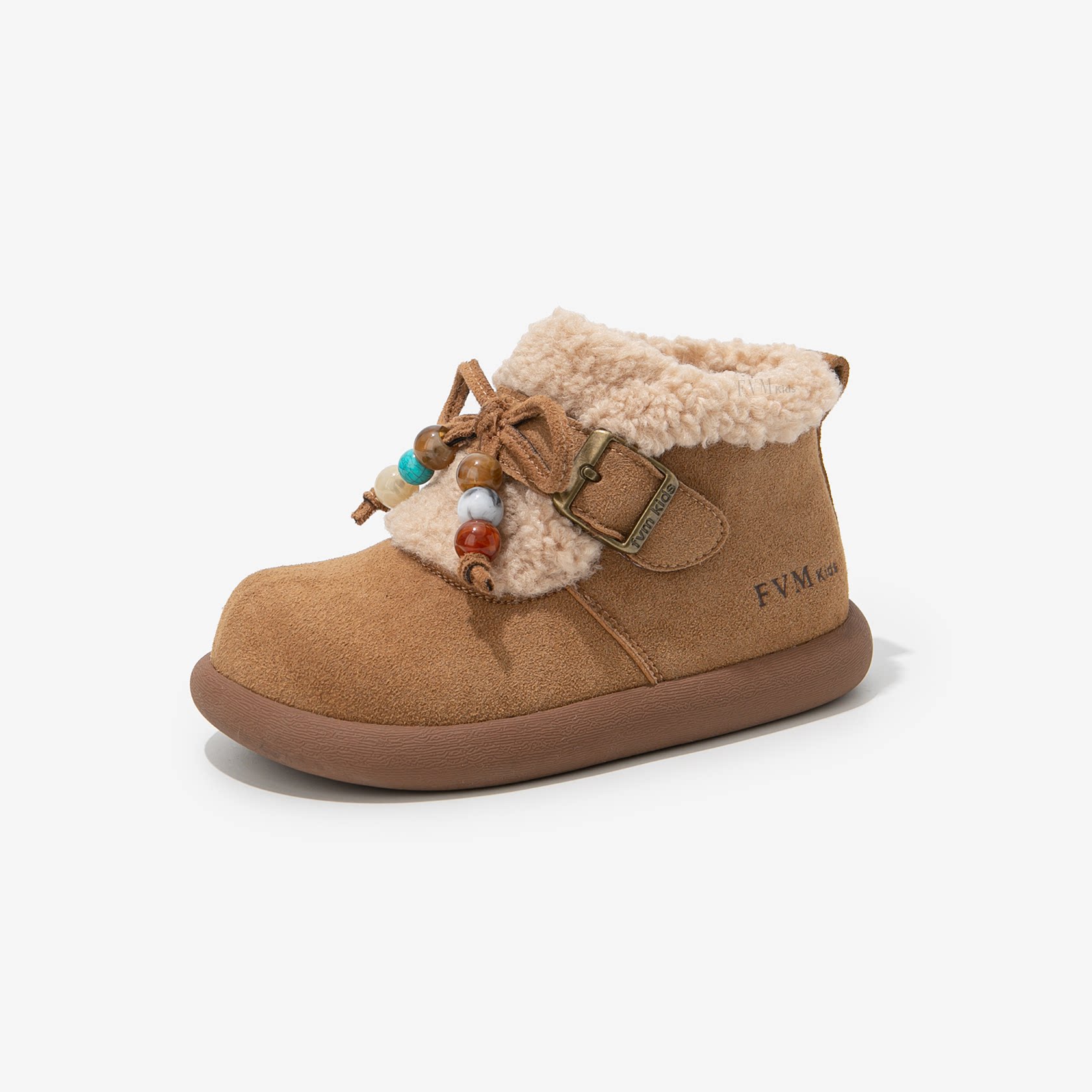 女童大棉鞋子儿童雪地靴2025新款加绒加厚冬季毛毛鞋二棉勃肯冬鞋