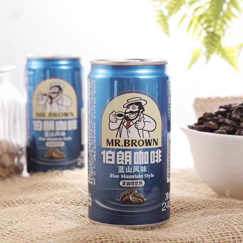 台湾品牌伯朗蓝山风味/卡布奇/原味浓咖啡饮料咖啡即饮品240ml - 图0