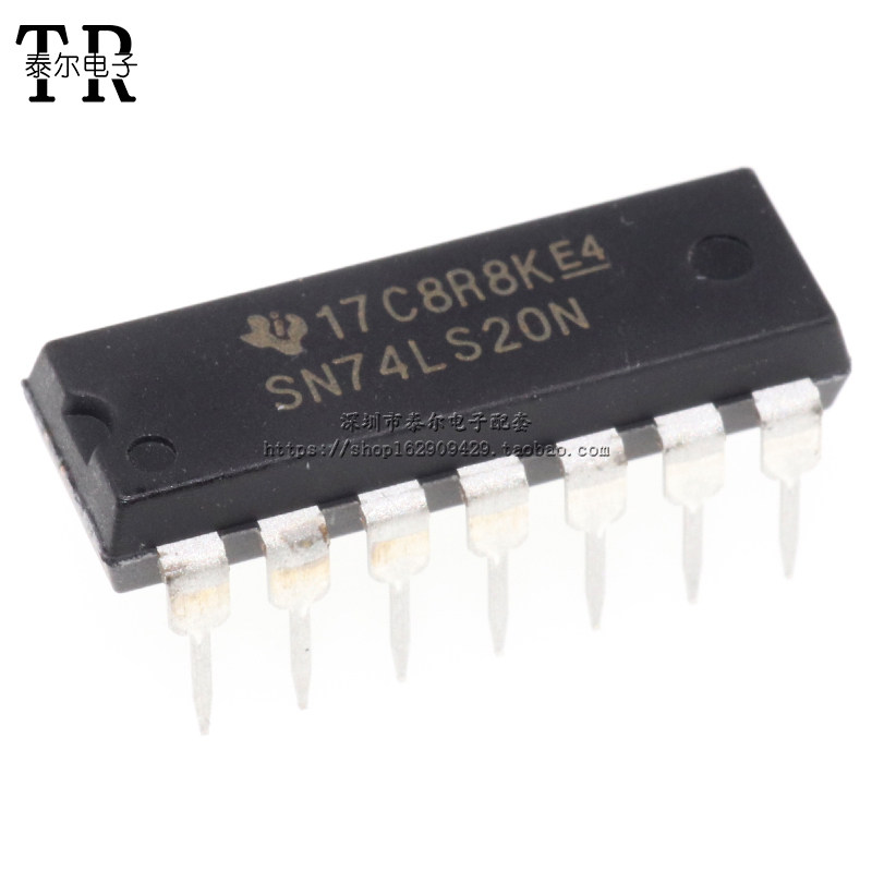 直插 HD74LS20P SN74LS20N 74LS20 DIP-14逻辑芯片/二4输入与非_虎窝淘