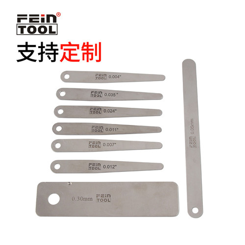 304不锈钢精密塞尺厚薄规间隙尺气门塞规单片0.01-5.0mm测量工具 - 图2