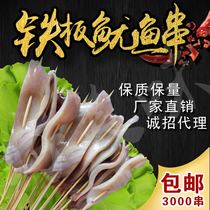 Squid handlebar small string squid string commercial iron plate Barbecue Hot Pot Fresh ingredients 3000 Multiprovince