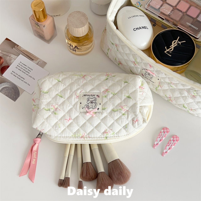 Original Lily of the Valley Bunny Large Capacity Makeup Bag