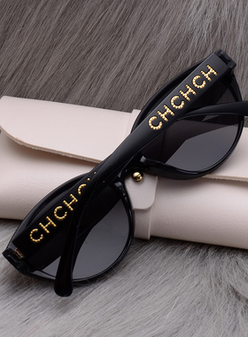 猫眼红色偏光太阳镜女