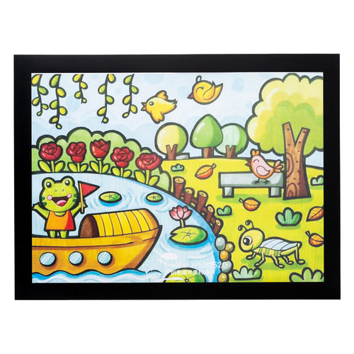 儿童画收纳磁吸画框装裱相框广告框作品展示墙贴4K海报简易免打孔 - 图3