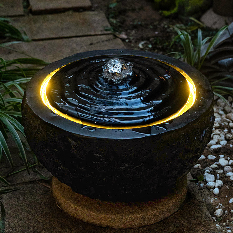 聚宝盆流水摆件循环水中式复古花园装饰户外庭院水景园林鱼池造景,淘宝优惠券,粉丝福利购,淘宝优惠卷