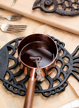 复古铸铁茶托杯垫咖啡杯子隔热垫