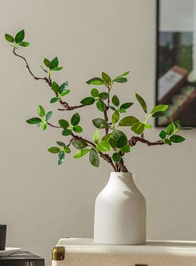 仿真绿植海棠花假花桌面装饰摆设