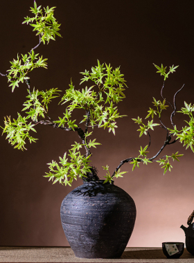 掬涵黄荆仿真绿植盆景中古风禅意