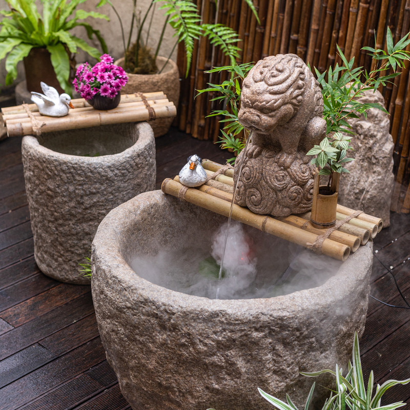 睡莲盆缸水缸大缸养鱼园林景观大口径水泥石缸户外庭院造景摆件,淘宝优惠券,粉丝福利购,淘宝优惠卷