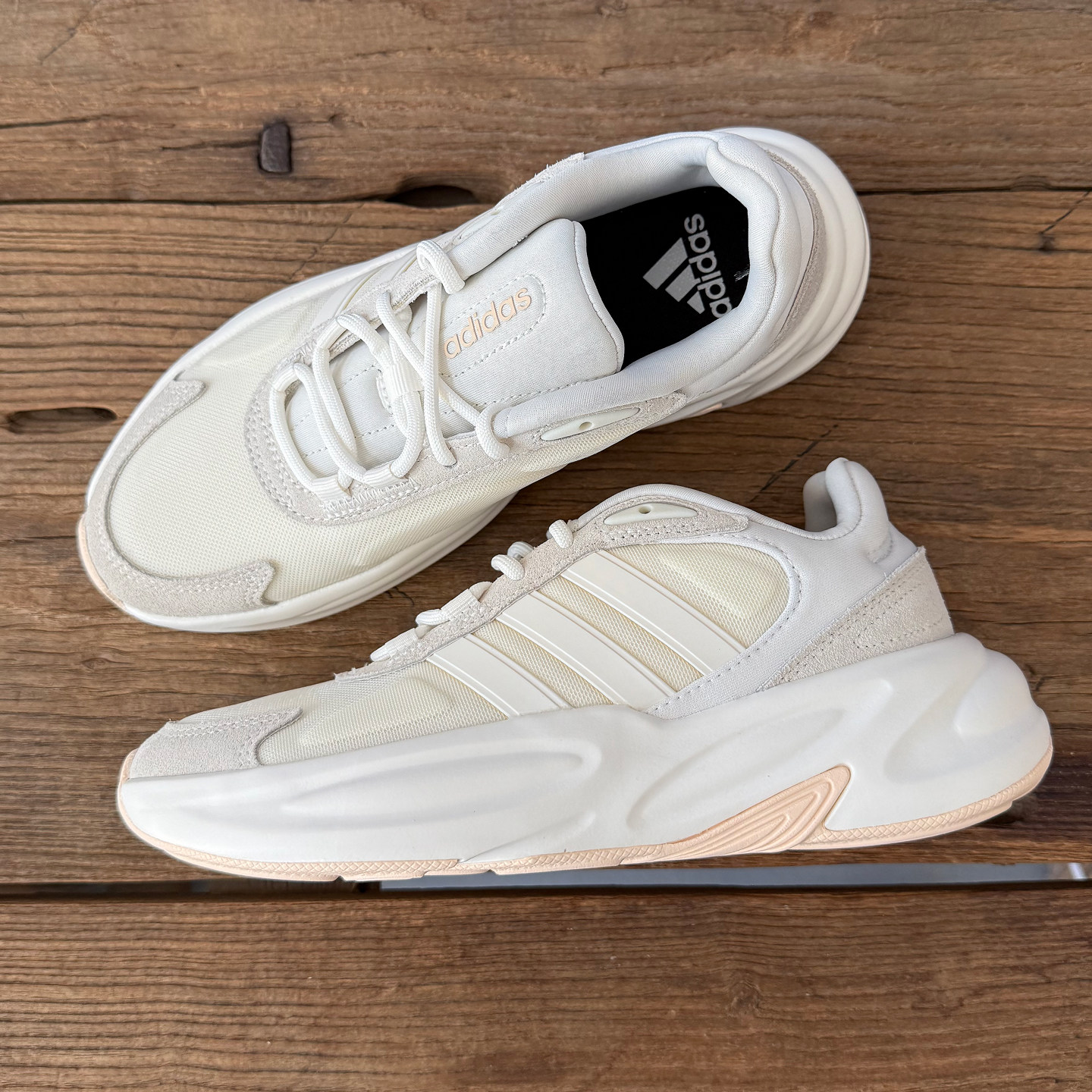 Adidas 阿迪达斯 OZELLE 女子经典百搭缓震休闲老爹鞋 GX1727,淘宝优惠券,粉丝福利购,淘宝优惠卷