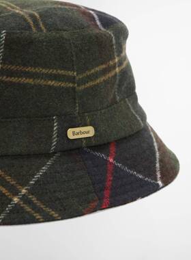 Barbour Heidi 格纹渔夫帽秋冬季帽子